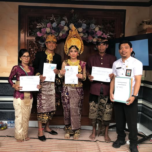 Pencatatan Akta Perkawinan Langsung Jadi di Br/Link. Abian Nangka Kelod, Desa Kesiman Petilan